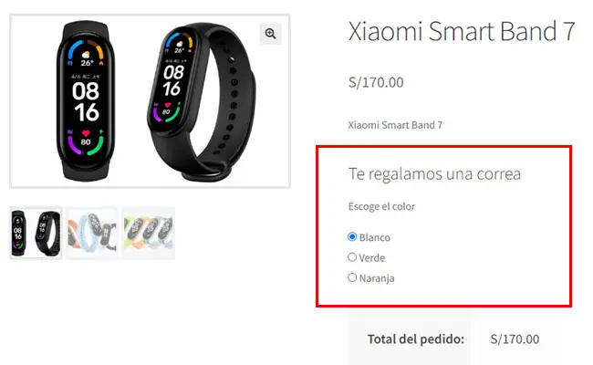 Yith WooCommerce addons complementos de productos