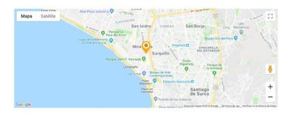 mapa google maps con marcador animado para paginas web