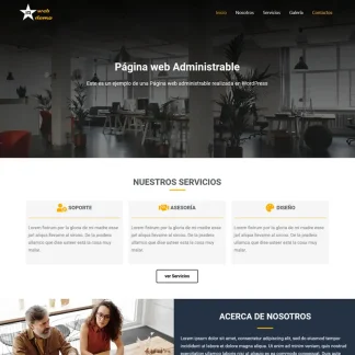 diseño pagina web administrable WordPress diseño pagina web administrable WordPress